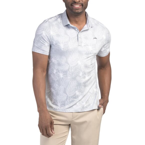 PALM GOLF Grey Overlook Polo Top - Picture 1 of 2